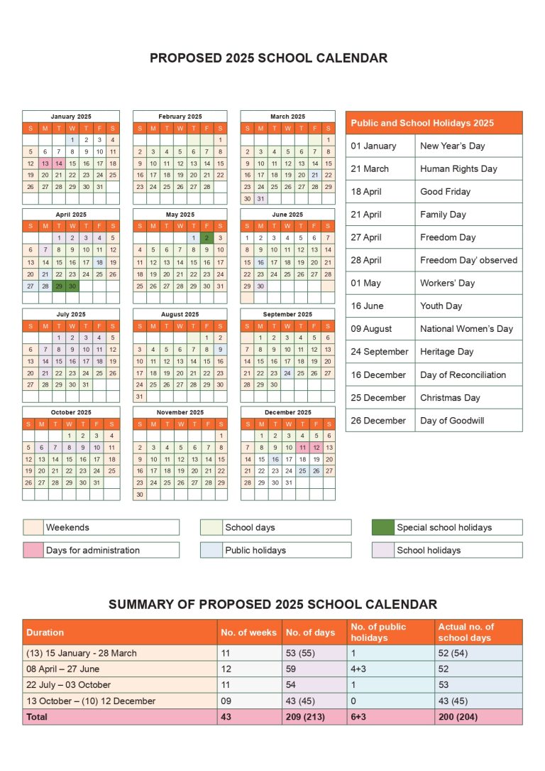 School Calendar 2025 KZN: Key Dates and Holidays