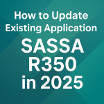 How to Update Existing Application SASSA R350 in 2025
