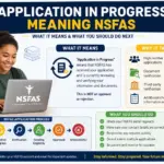Application in Progress Meaning NSFAS Application in Progress Meaning NSFAS